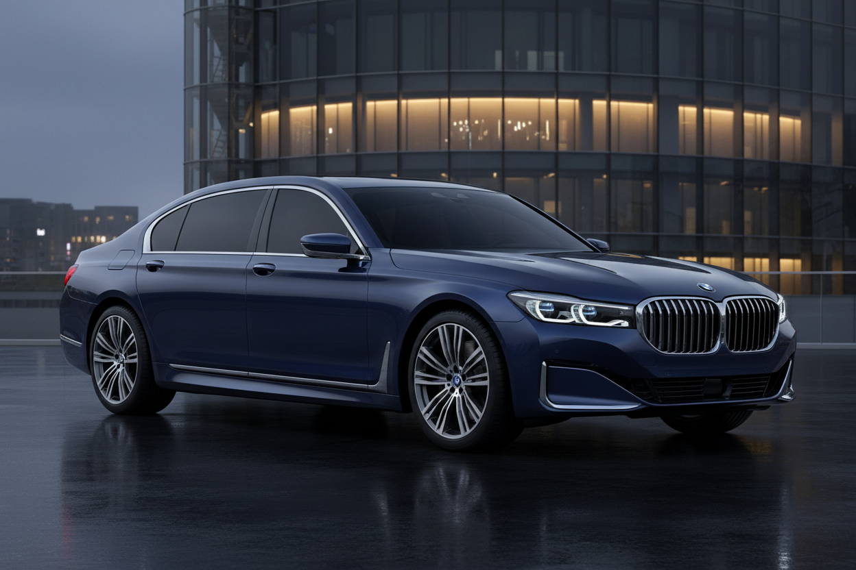bmw 7 series with dark windows