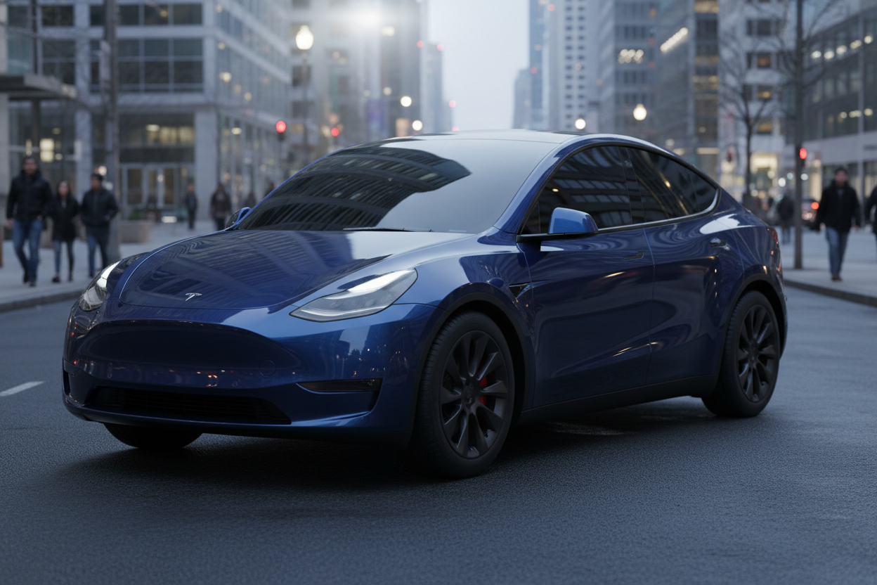 tesla model y dark windows